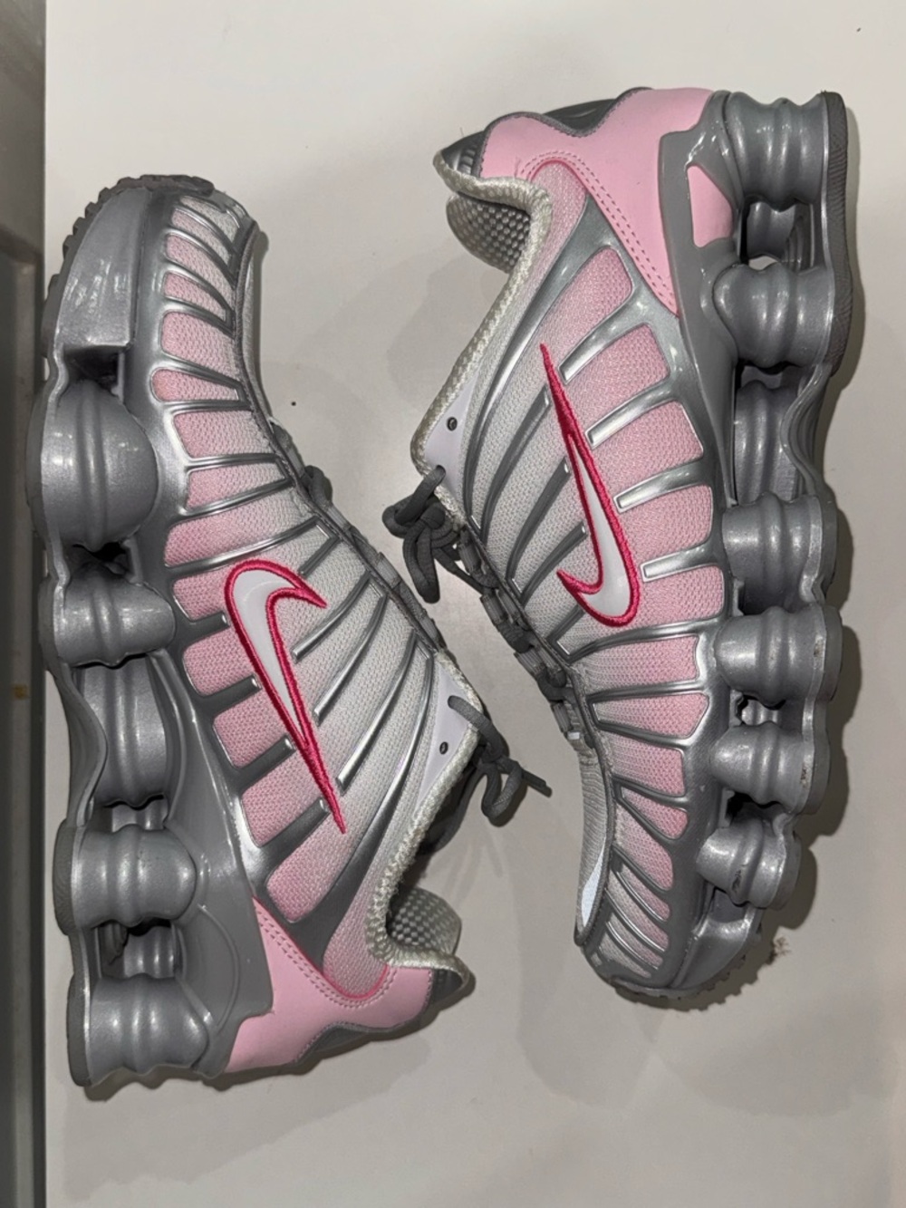 Nike Shox TL Women’s Size 7.5 Pink Silver Gray
